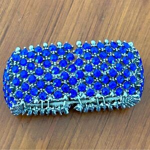 Faux sapphire bangle